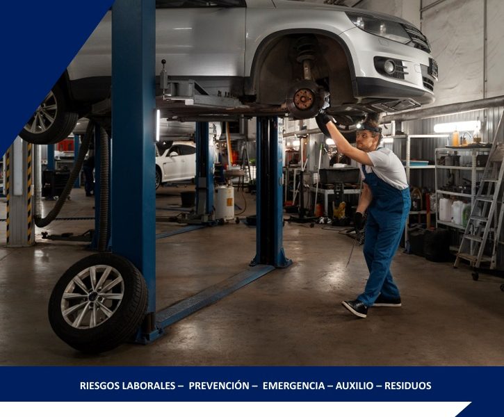 UF0917 - Prevención de riesgos laborales y medioambientales en mantenimiento de vehículos
